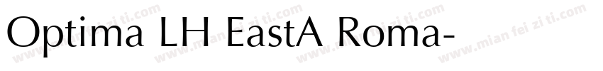 Optima LH EastA Roma字体转换